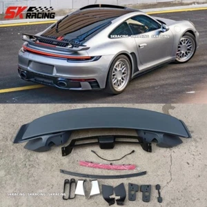 Fits Porsche 911 992 2020-2024 Upgrades Turbo Style Rear Trunk Spoiler Wing - Picture 1 of 20