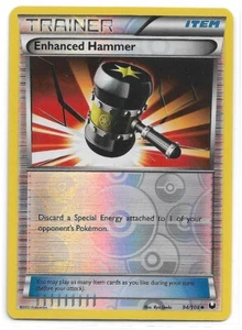Pokémon Dark Explorers 2012 blanco y negro lámina inversa #94 martillo mejorado - Imagen 1 de 1