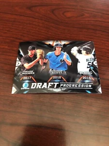 2019 Bowman Chrome Draft Rogers Scott J J Bleday Draft Progression Marlins*Mint* - Picture 1 of 2