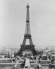 Eiffel Tower Paris Exposition 1889 Vintage 8" -10"  B&W Photo Reprint 2
