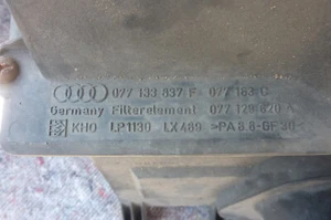 Audi A8 2.8 3.7 4.2 Bj 94-12/98 Luftfilter Kasten komplett  077133837H - Bild 1 von 4