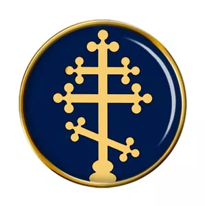 Russian Orthodox Cross Pin Badge - Picture 1 of 2