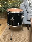 Upcycled 16” Floor Tom Drum  Side Table Furniture With Storage FREE P&P