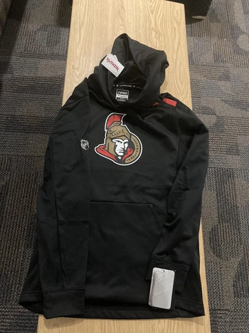 Ottawa Senators Men’s Medium Hoodie Sweatshirt Fanatics NHL Hockey Black NWT Cover