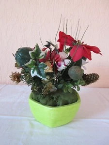 Weihnachten / Adventsschmuck, Weihnachtsstern, Gesteck, Tischdekoration - Bild 1 von 3
