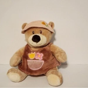 Baby Luna plush teddy bear in a hat and dress rare collectible - Picture 1 of 6