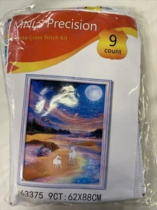 Starry Sky Meeting Printed Cross Stitch New 62 x 88cm Full Kit 9CT - Picture 1 of 2