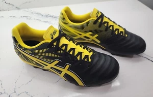 NEW ASICS Kids Football Boots | Asics Lethal Tigreor IT 2 GS US 3.5 Y Black Yell - Picture 1 of 5