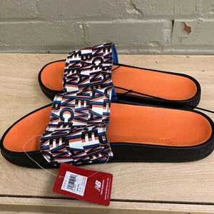 Sandalia deslizante para hombre New Balance 200 V1 talla 14D naranja/negra/azul - Imagen 1 de 5