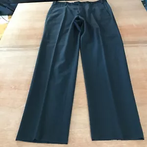 Zanella For Nordstrom 100 % Wolle Anzughose Herren 35 x 33 schwarz Plissee hoher Bund - Bild 1 von 11