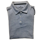 Nat Nast Lt Blue Rayon Polyester Polo Shirt Mens Size 2Xl