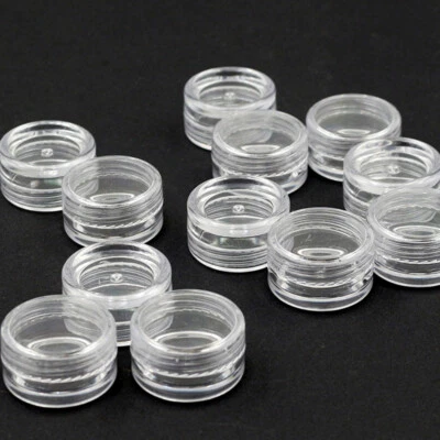 50Pcs Mini Plastic Box for Travel Jar Containers Round Cosmetic Makeup Cream Pot - Image 1 of 4