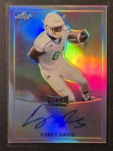 2017 Leaf Metal Draft Corey Davis #BA-CD1 Rookie Auto RC Western Michigan - Picture 1 of 4