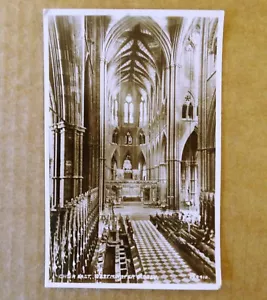 Vintage Choir East Westminster Abbey Church London England Postcard 1928 UK - Picture 1 of 2