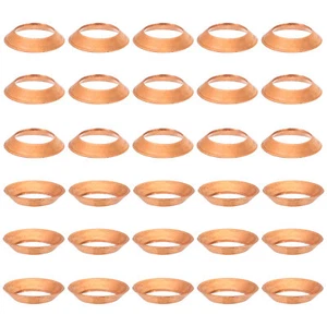Flare Gasket,30Pcs Fit for 3/8" Tube Size 45 Degree Copper Flared Pipe Fitting - Picture 1 of 5