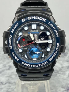 CASIO G-SHOCK Gulfmaster GN-1000B-1AJF Men's Watch Used Twin Sensor Japan Model - Picture 1 of 6