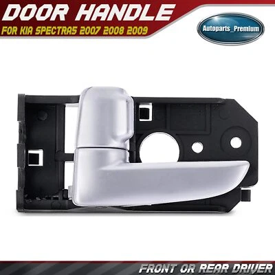 Manija de puerta interior plateada plateada para conductor delantero o trasero para Kia Spectra5 2007 2008 2009 Foto 1 de 4