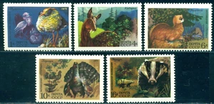 1975 Animali, rupa, cervo muschio, donnola, cappercaillio, tasso, Russia, Michel 4395, nuovo di zecca - Foto 1 di 1