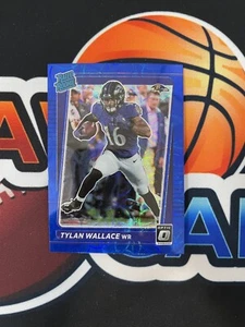 2021 Donruss Optic Rated Rookie Blue Scope Prizm RC Tylan Wallace *RAVENS* - Bild 1 von 2