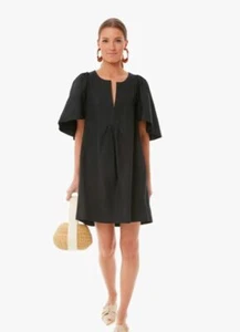 Vestido para mujer Pomander Place Tuckernuck negro manga acampanada lino talla XS - Imagen 1 de 8