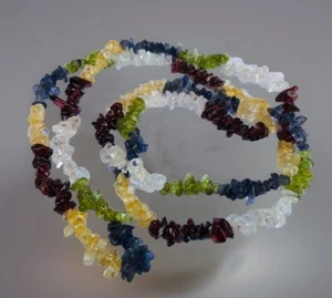 34 Inch Multi colored light weight beaded necklace - Picture 1 of 6