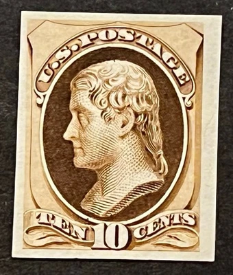 Travelstamps: US Stamps Scott #161p3 - 10 Cent Proof on Paper Mint MNH NGAI - Image 1 of 4