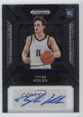 2024 Panini Prizm Draft Picks Sensational Signatures Tyler Kolek Rookie Auto RC - Image 1 of 2