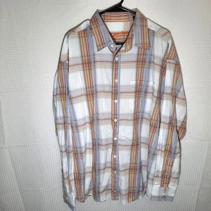 Bugatchi Uomo XXL Shirt Men’s Plaid Cotton Long Sleeve Made Korea Embroidered - Picture 1 of 8