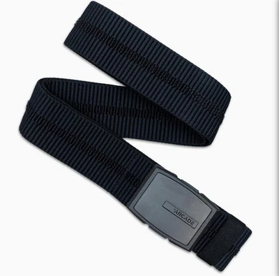 Cinturón elástico estampado arcade cinturón estilo de vida negro hasta 40 pulgadas de largo nuevo Foto 1 de 3