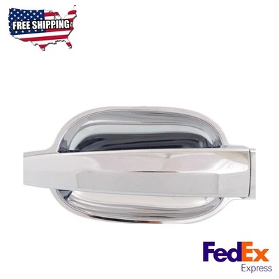 Хромированная передняя дверная ручка со стороны водителя подходит для BMW 650i 550i M5 525i 2004-2010 годов выпуска - Изображение 1 из 4