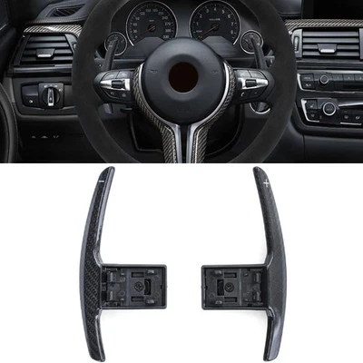 Echt Carbon Schaltwippen zum Austausch passt für BMW 3er F30 F31 4er F32 F33 F36 - Bild 1 von 4