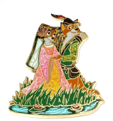 Robin Hood and Maid Marian Nuevo LE Disney Prendedor Colección Diseñador Vidrieras Foto 1 de 4