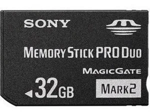 32GB Mark2 Memory Stick Card MS Pro Duo For SONY PSP CAMERA One Year Warranty - Picture 1 of 1
