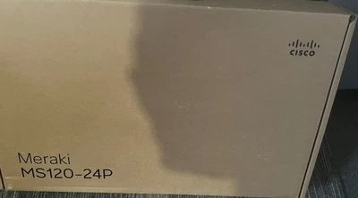 NEW Cisco Meraki MS120-24P-HW 24x GbE PoE+ Switch, Unclaimed - 1 Year Warranty - Image 1 of 2