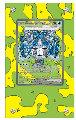 POKEMON TCG EXTENDED ART ACRYLIC CASE CARD WELLSPRING MASK OGERPON EX 152 L28 - Image 1 of 2