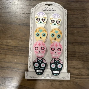 Neu Tag der Toten Halloween Magnet Chip Clips 8 Stück - Bild 1 von 3