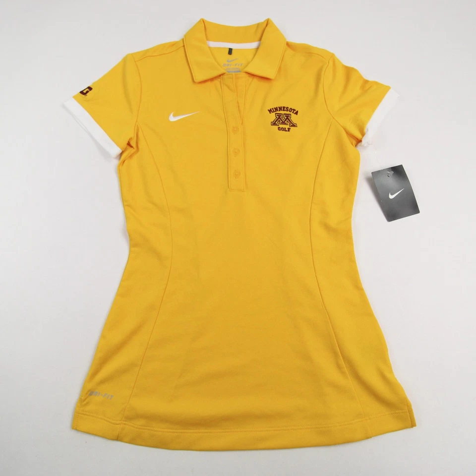 Minnesota Golden Gophers Nike Dri-Fit Polo Women's Gold New - Image 1 of 1