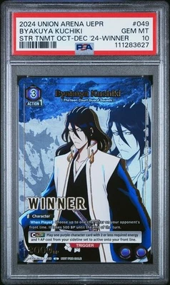 PSA 10 - Union Arena TCG Bleach Byakuya Kuchiki Winner #049 Promo GEM MINT - Image 1 of 2