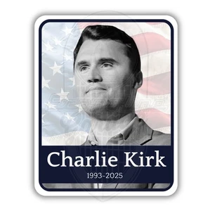 Charlie Kirk 3” Sticker Decal Turning Point USA United States Trump Conservative - Picture 1 of 1