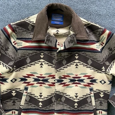 Pendleton Jacket Men Extra Large Badlands Coat Western Wool 100 Years Native - Image 1 of 4