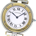 Cartier Santos Round Lm 2 Tone White Dial Quartz Men's Watch_810566
