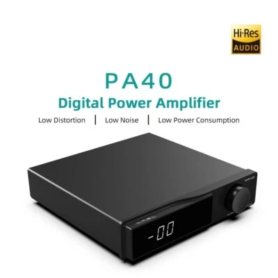 SMSL PA40 HiFi Digital Power Amplifier 165Wx2 Low Noise MA5332 Class D Amplifier - Image 1 of 4