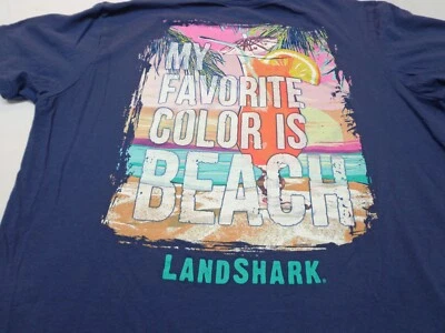 Camiseta Landshark My Favorite Color is Beach Azul Talla XL DEFECTUOSA Foto 1 de 4