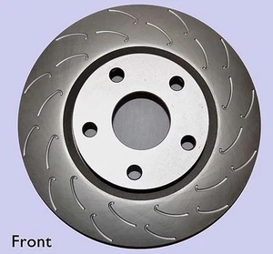 SLOTTED DISC BRAKE ROTORS FULL SET HOLDEN ADVENTRA ALL MODELS YEARS 12/2003- - Picture 1 of 2