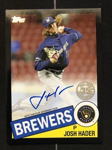 Josh Hader 2020 Topps Update 1985 Black Parallel Auto Brewers #Match 071/199 - Picture 1 of 3