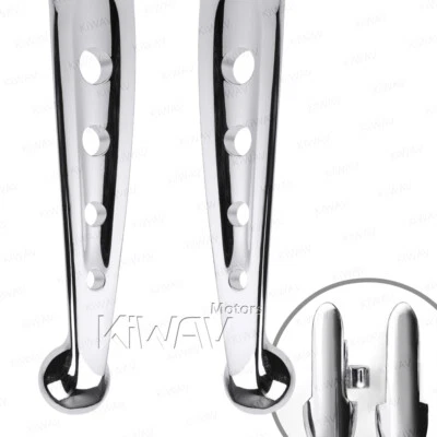 KiWAV chrome hand control lever kit 4-hole fits 2013 Harley Road King FLHR - Imagem 1 de 4