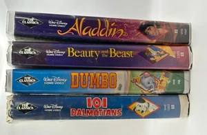 Lot Of 4 Walt Disney Black Diamond VHS Tapes. Good Condition Pre-loved Classics - Picture 1 of 22