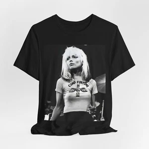 Blondie T-Shirt, Debbie Harry Graphic Shirt Minimalist Rock Merch Gift for Music - Picture 1 of 7