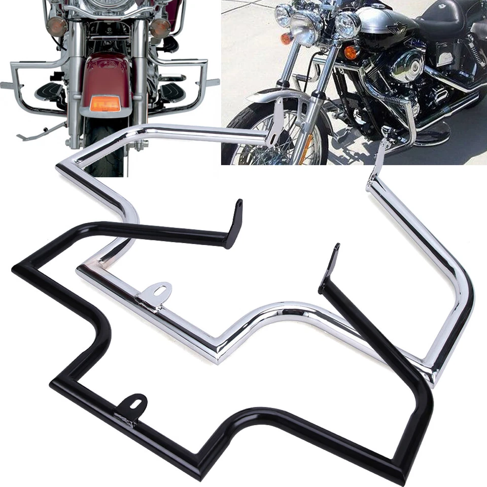 Barra de choque de protección de motor Highway Bars para Harley Heritage Softail Fatboy 2000-2017 Foto 1 de 4