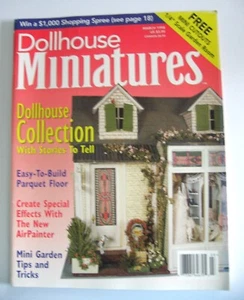 DOLLHOUSE MINIATURES MAGAZINE - MARCH 1998 - LIKE NEW - Picture 1 of 2